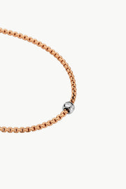Fope Eka Tiny Necklace with Diamond Rondel - Jackson Hole Jewelry Company