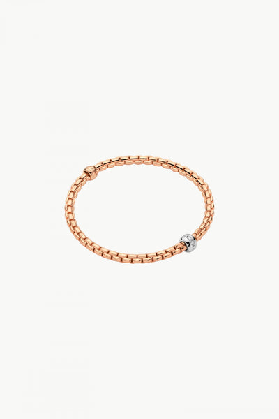 Fope Eka Tiny Flex'it Bracelet with Diamonds - Jackson Hole Jewelry Company