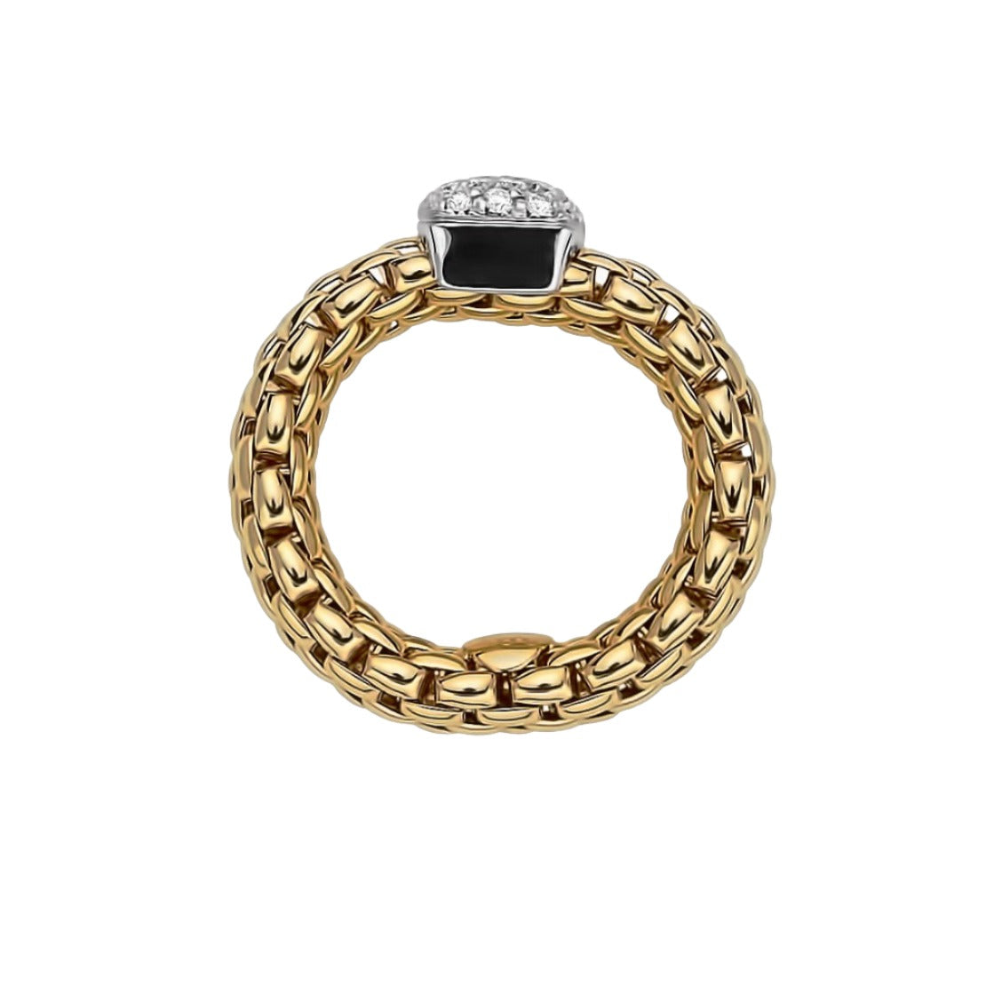 Fope Vendome Flexible Ring with Diamond Pavé - Jackson Hole Jewelry Company