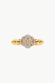 Fope Eka Tiny Ring with Diamond Pave' - Jackson Hole Jewelry Company