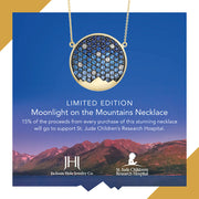St. Jude Moonlight on the Mountains 18 Karat Sapphire Pavé Necklace - Jackson Hole Jewelry Company