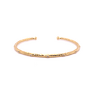 14k Marika Desert Gold Stackable Cuff with Bezeled Diamonds - Jackson Hole Jewelry Company