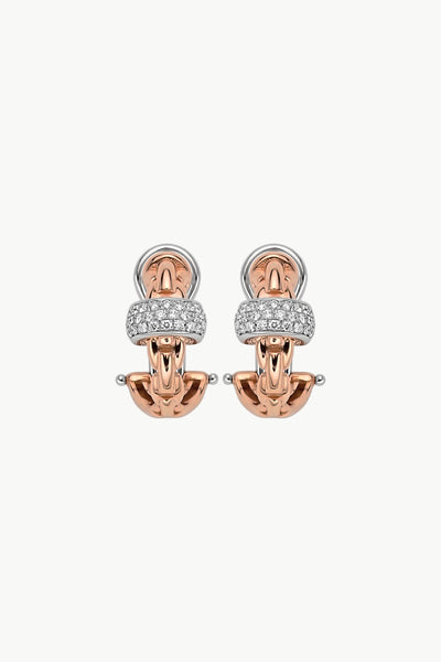 Fope Eka Earrings with Diamond Pave' - Jackson Hole Jewelry Company