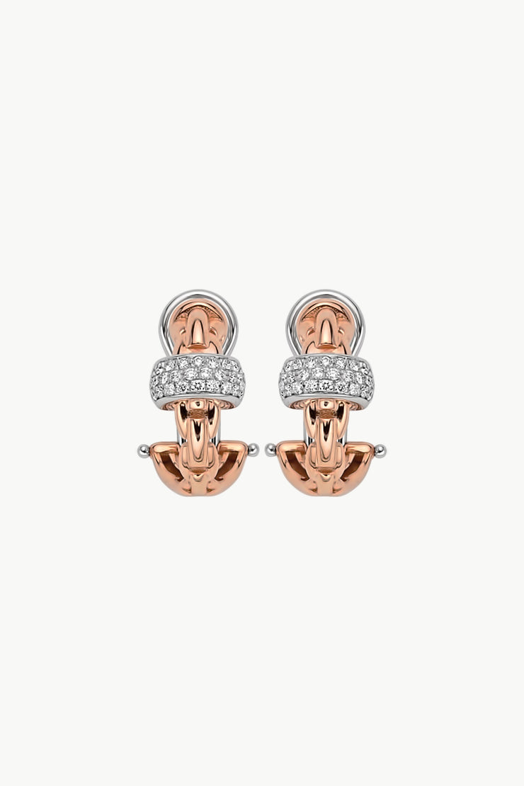 Fope Eka Earrings with Diamond Pave&