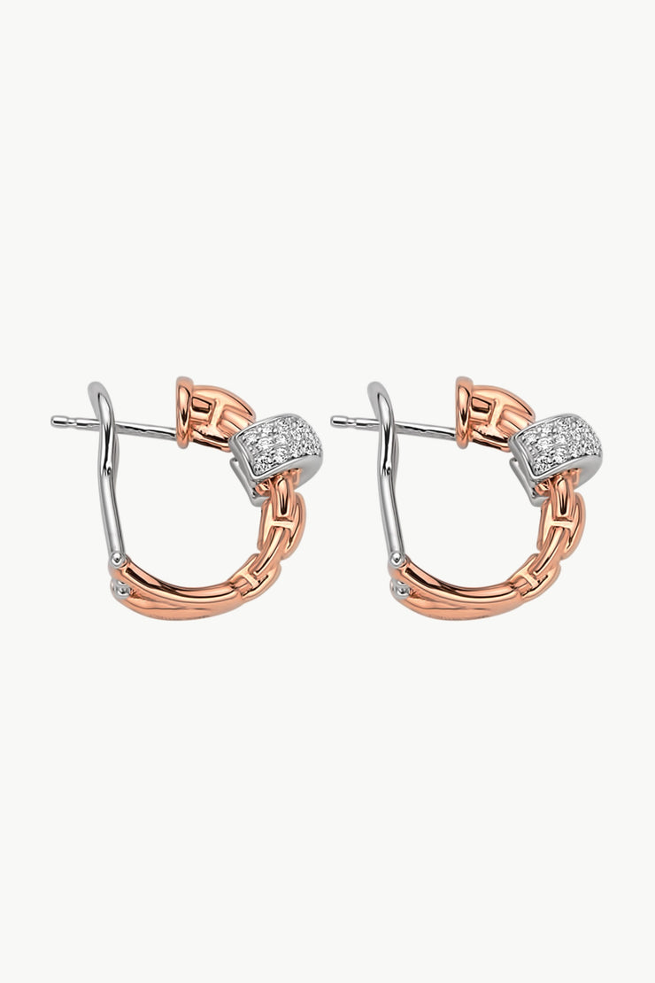 Fope Eka Earrings with Diamond Pave&