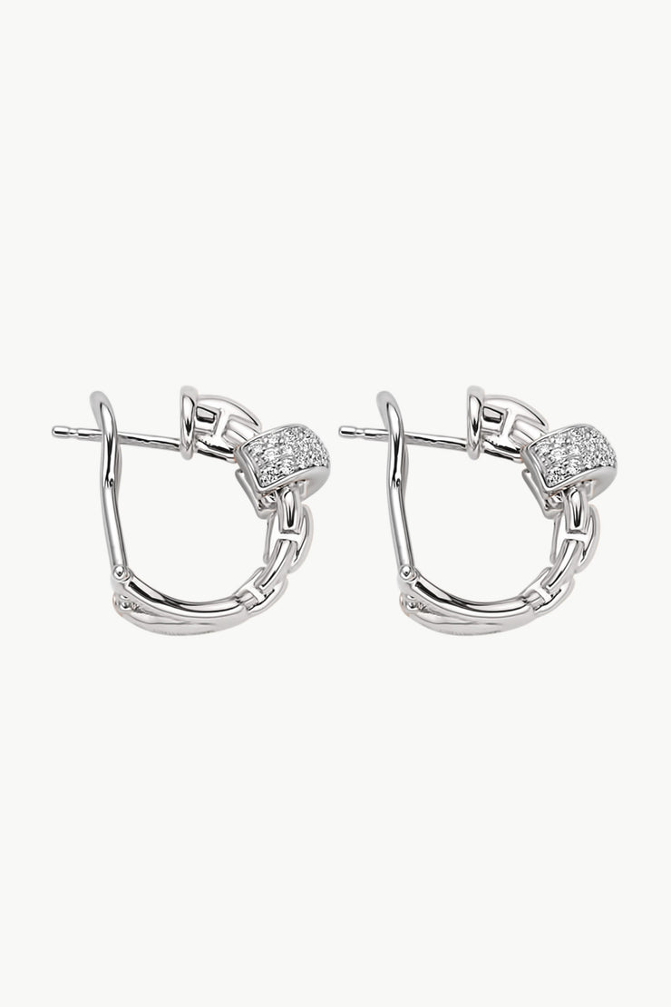 Fope Eka Earrings with Diamond Pave&
