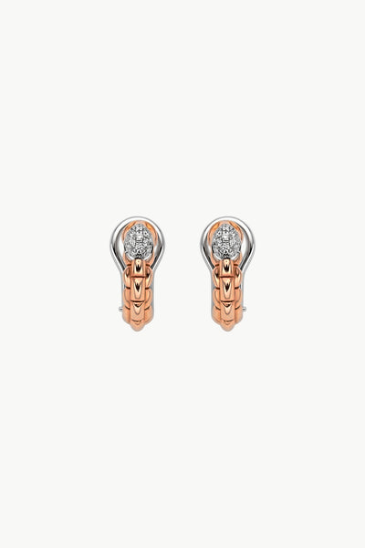 Fope Eka Tiny Earrings with Diamond Pavé - Jackson Hole Jewelry Company