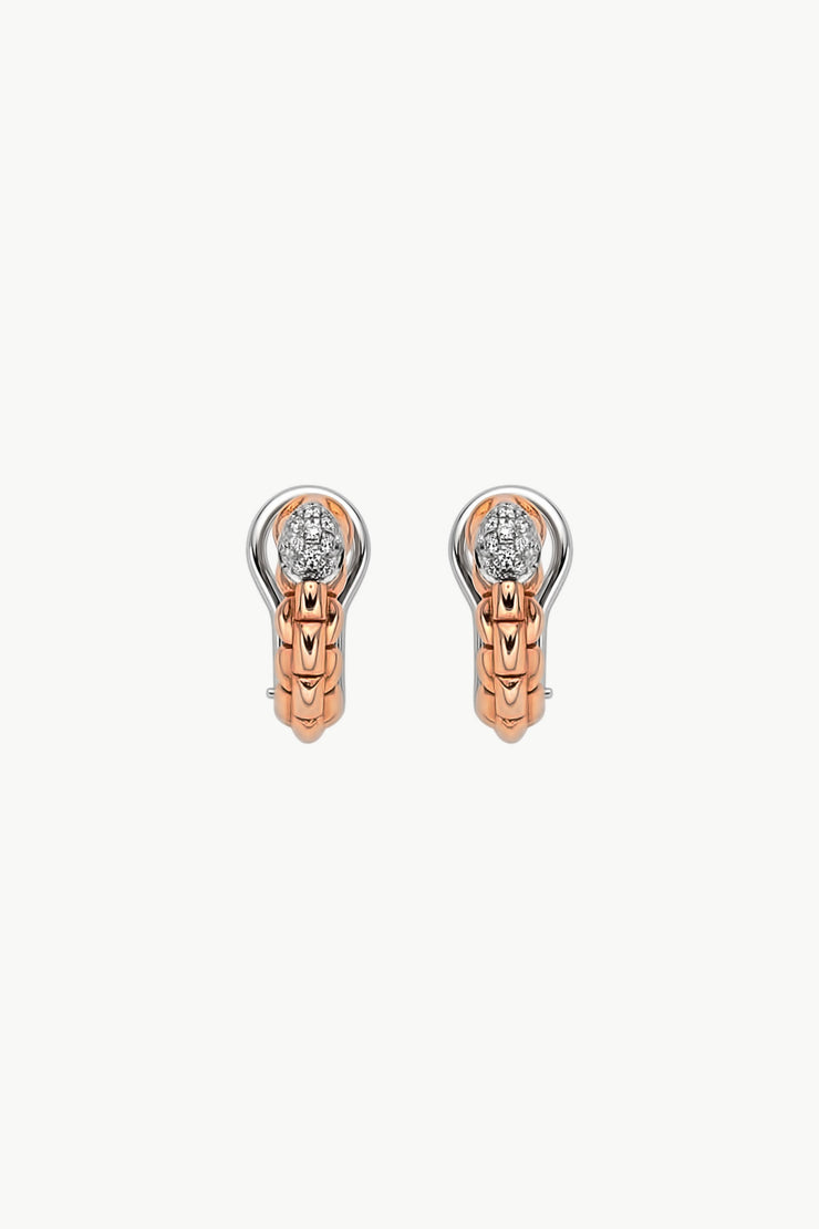 Fope Eka Tiny Earrings with Diamond Pavé - Jackson Hole Jewelry Company