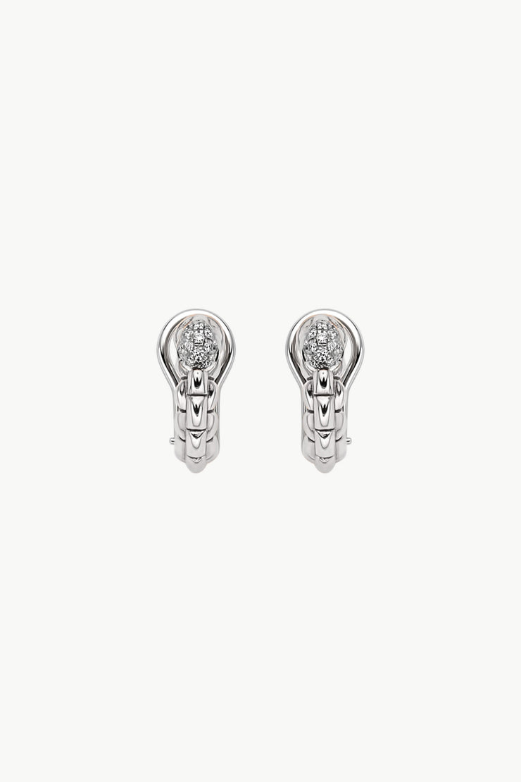 Fope Eka Tiny Earrings with Diamond Pavé - Jackson Hole Jewelry Company