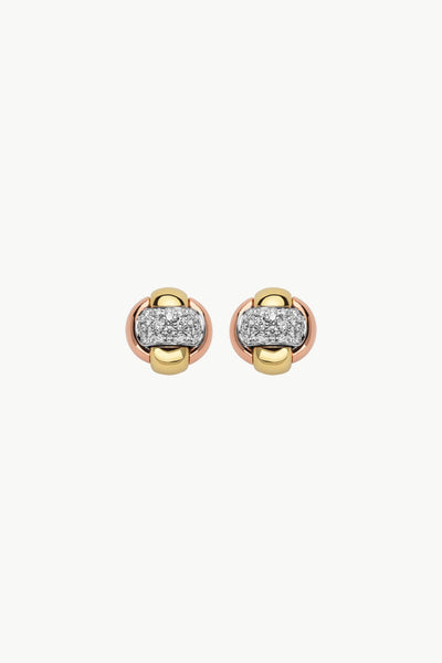 Fope Eka Tiny Earrings with Diamonds - Jackson Hole Jewelry Company