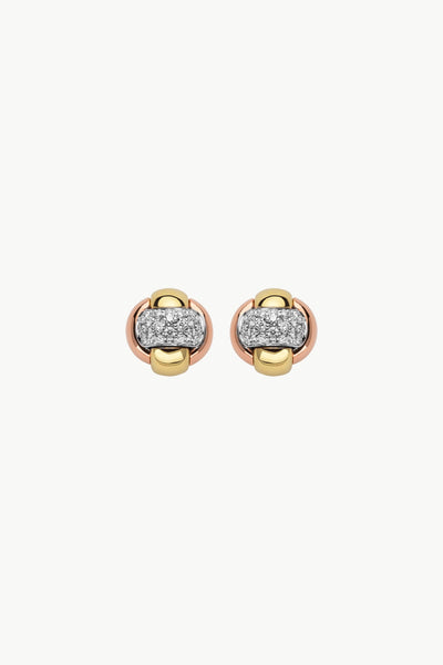 Fope Eka Tiny Earrings with Diamonds - Jackson Hole Jewelry Company