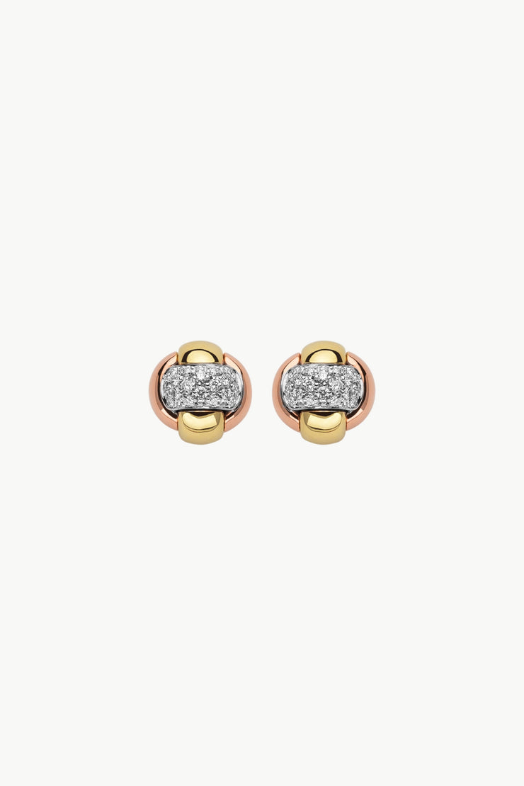 Fope Eka Tiny Earrings with Diamonds - Jackson Hole Jewelry Company