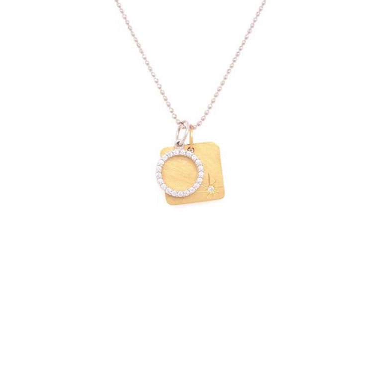Julez Bryant 14k Yellow Gold Baby Mora Pendant with Baby Gina Charm - Jackson Hole Jewelry Company