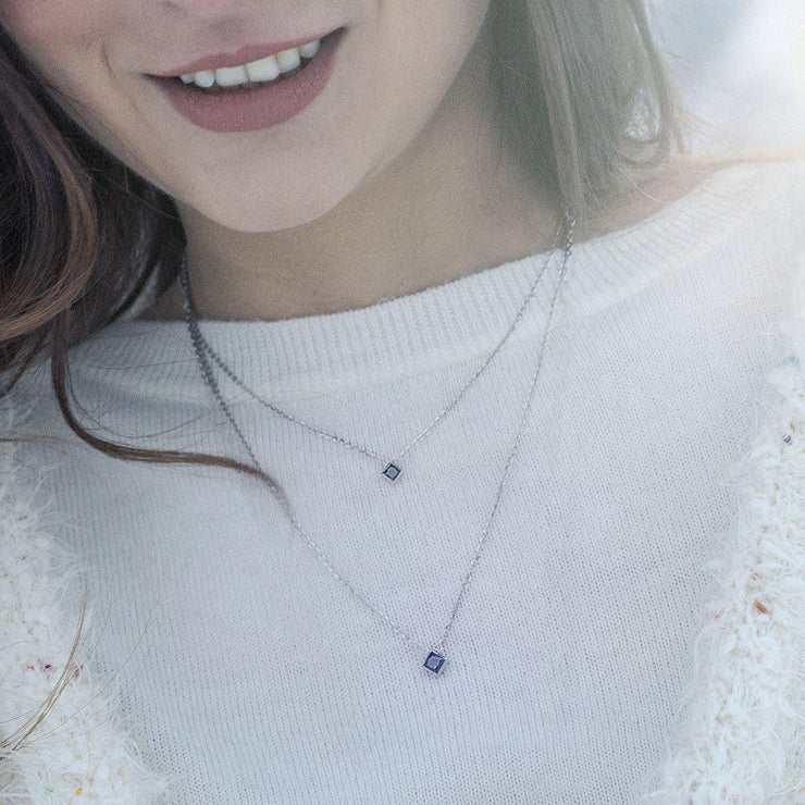 Black Diamond Ski Necklace - Jackson Hole Jewelry Company