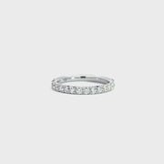 LUXE EDITION: 18 Karat French Cut Diamond Pavé Winter Eternity Band