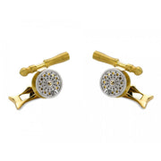 D&F 18k Gold Rotating Fishing Reel Cufflinks - Jackson Hole Jewelry Company
