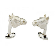 D&F Sterling Silver Horse's Head Cufflinks - Jackson Hole Jewelry Company
