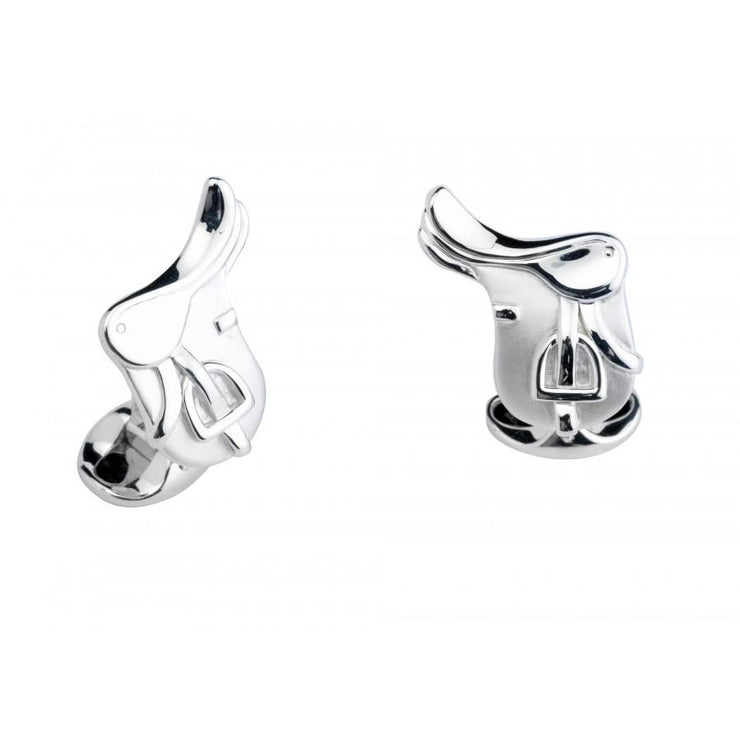 D&F Sterling Silver Saddle Cufflinks - Jackson Hole Jewelry Company