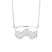 Diamond Teton Ski Goggle Necklace - Jackson Hole Jewelry Company