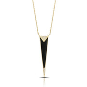 Doves 14K Yellow Gold Black Onyx Gatsby Necklace - Jackson Hole Jewelry Company