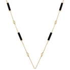 Doves 18K Yellow Gold Gatsby Black Onyx Necklace - Jackson Hole Jewelry Company