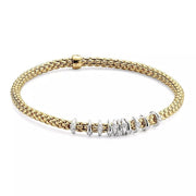 Fope Prima Collection: Flex'it scatter bracelet with diamonds - Jackson Hole Jewelry Company