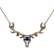 Gemstone Elk Antler Necklace - Jackson Hole Jewelry Company