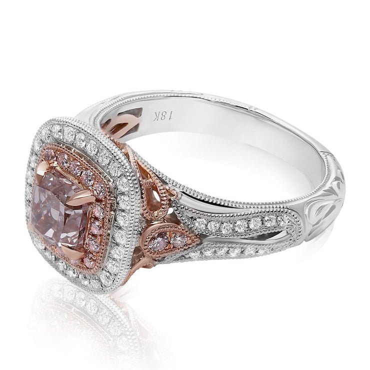 GIA 1 Carat Pink Diamond Center Stone Ring - Jackson Hole Jewelry Company