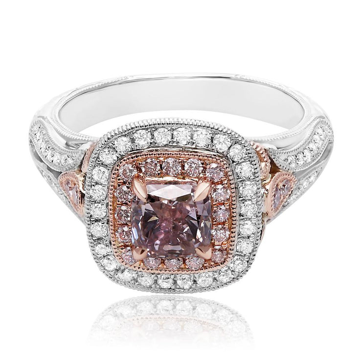 GIA 1 Carat Pink Diamond Center Stone Ring - Jackson Hole Jewelry Company