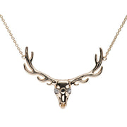 Gold Elk Antler Necklace - Jackson Hole Jewelry Company