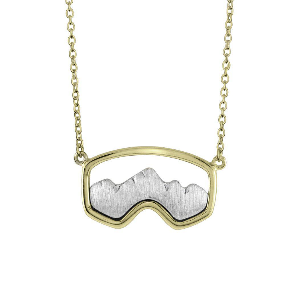 Teton Ski Goggle Necklace in Two Tone 14K Gold – Jackson Hole