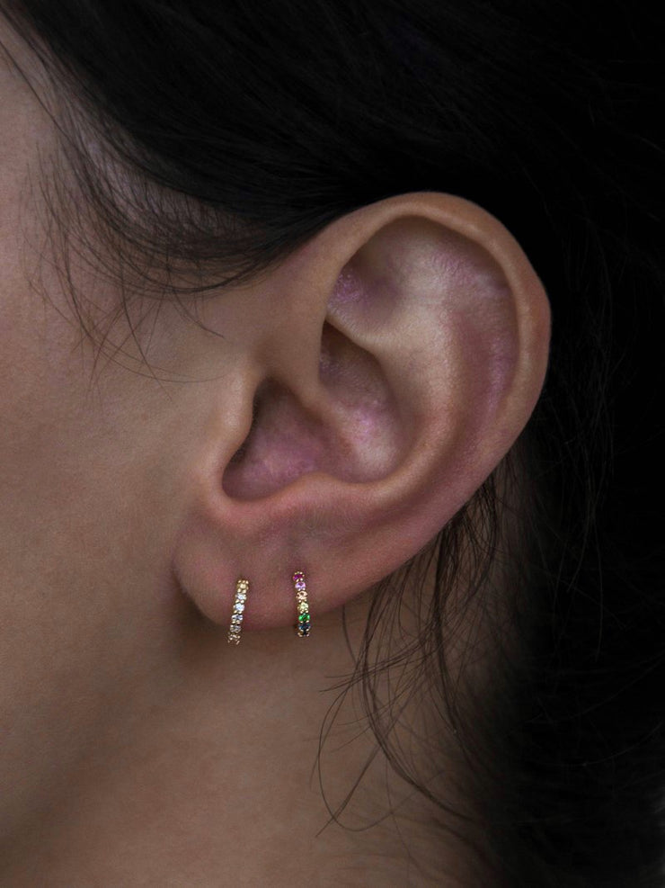 ANZIE Classique Pavé Huggies - Jackson Hole Jewelry Company