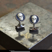 D&F Skull Cameo Cufflinks - Jackson Hole Jewelry Company