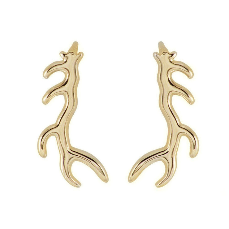 Elk Antler Ear Climber Earrings - Jackson Hole Jewelry Company