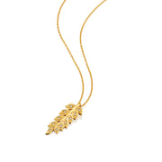 14k Marika Desert Gold Wheat Necklace with Diamonds - Jackson Hole Jewelry Company