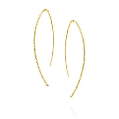 14k Marika Desert Gold Earrings with Diamonds - Jackson Hole Jewelry Company