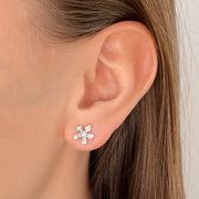 Teton Wildflower Small Post Diamond Earrings - Jackson Hole Jewelry Company