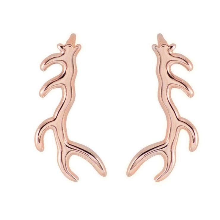 Elk Antler Ear Climber Earrings - Jackson Hole Jewelry Company