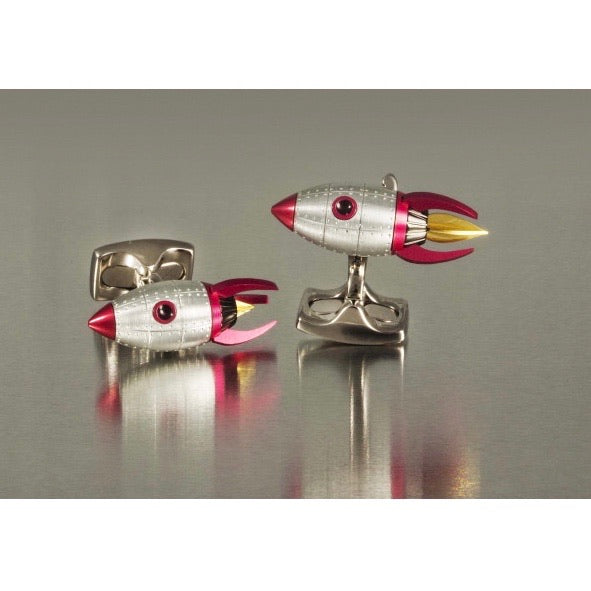 D&F Rocket Cufflinks Made From Base Metal. - Jackson Hole Jewelry Company