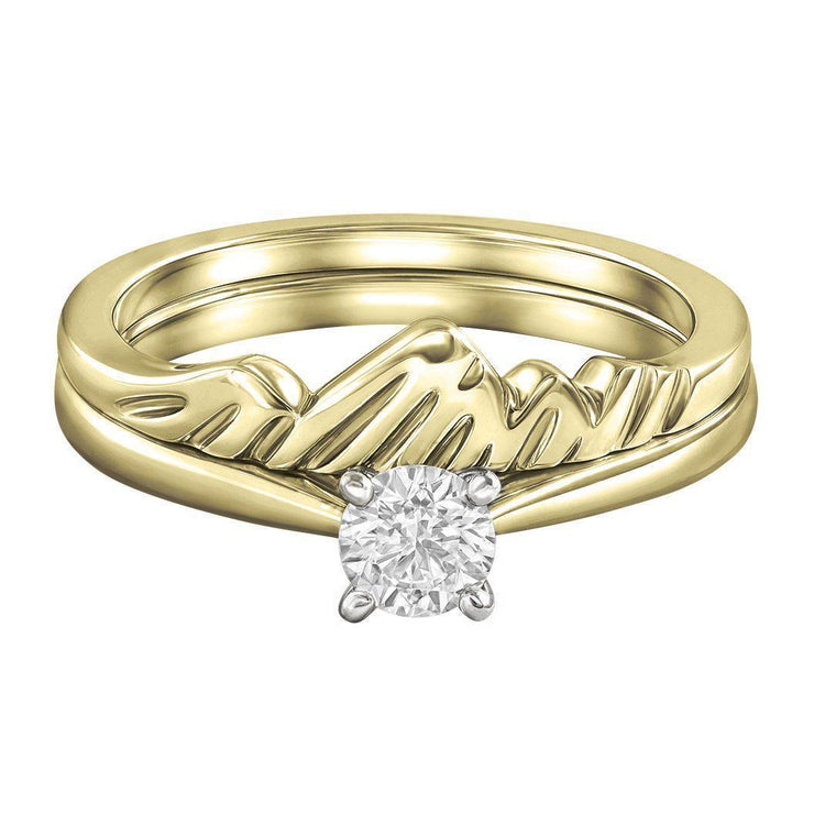 Le PeTeton Round Engagement Ring Solitaire Ring Set - Jackson Hole Jewelry Company