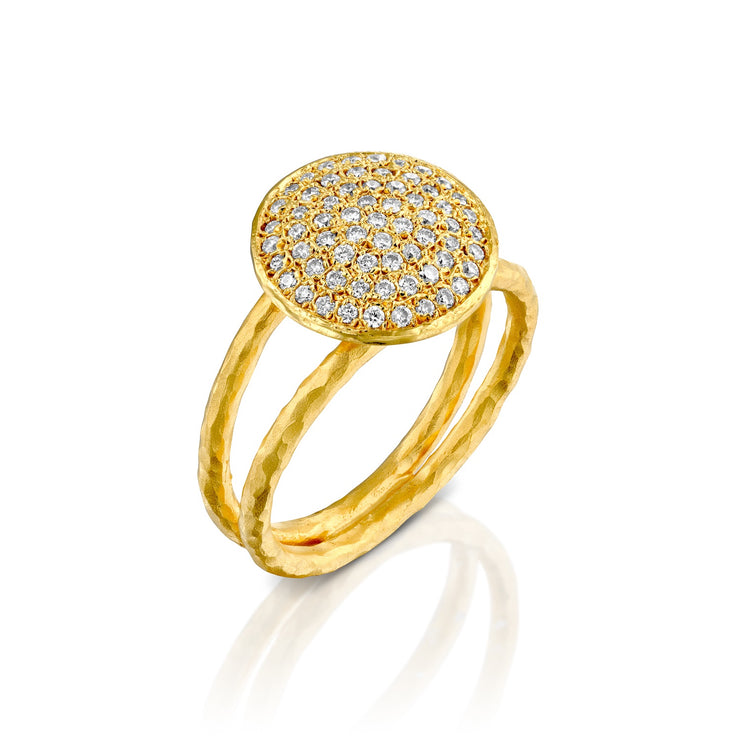 14k Marika Desert Gold Diamond Cluster Ring - Jackson Hole Jewelry Company
