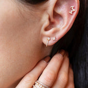 ANZIE Micro Aztec North Star Half Hoop Earrings - Jackson Hole Jewelry Company