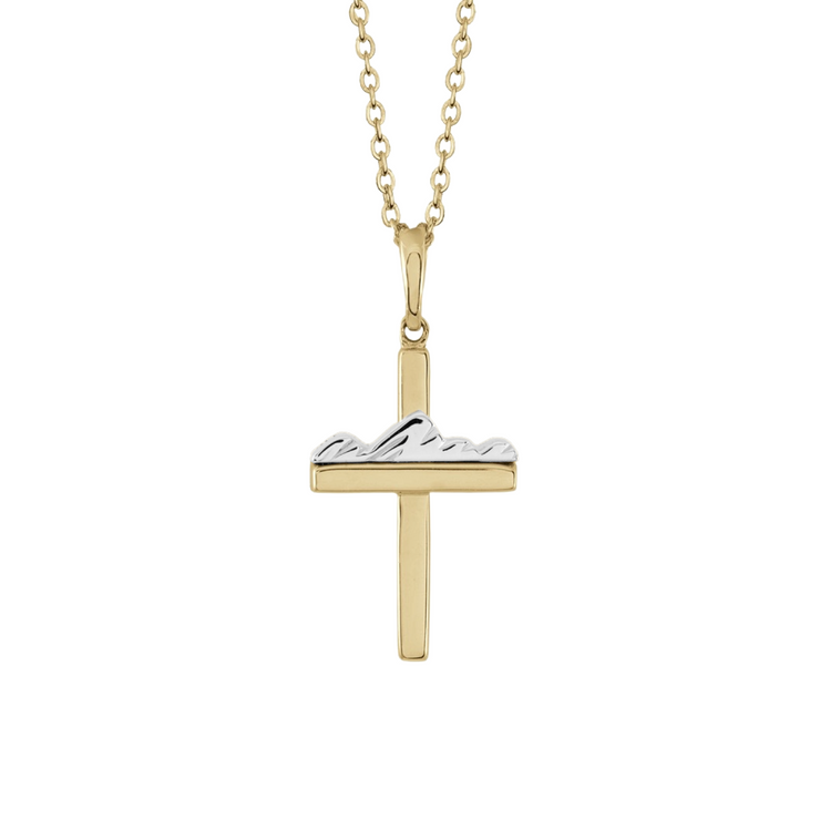 Teton Cross 14K Gold Pendant - Jackson Hole Jewelry Company
