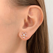 Teton Wildflower Medium Pink Sapphire Post Earrings - Jackson Hole Jewelry Company