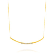 14k Marika Desert Gold Diamond Bar Necklace - Jackson Hole Jewelry Company