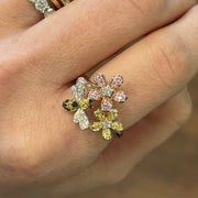 Teton Wildflower 18KR Bee Ring - Jackson Hole Jewelry Company