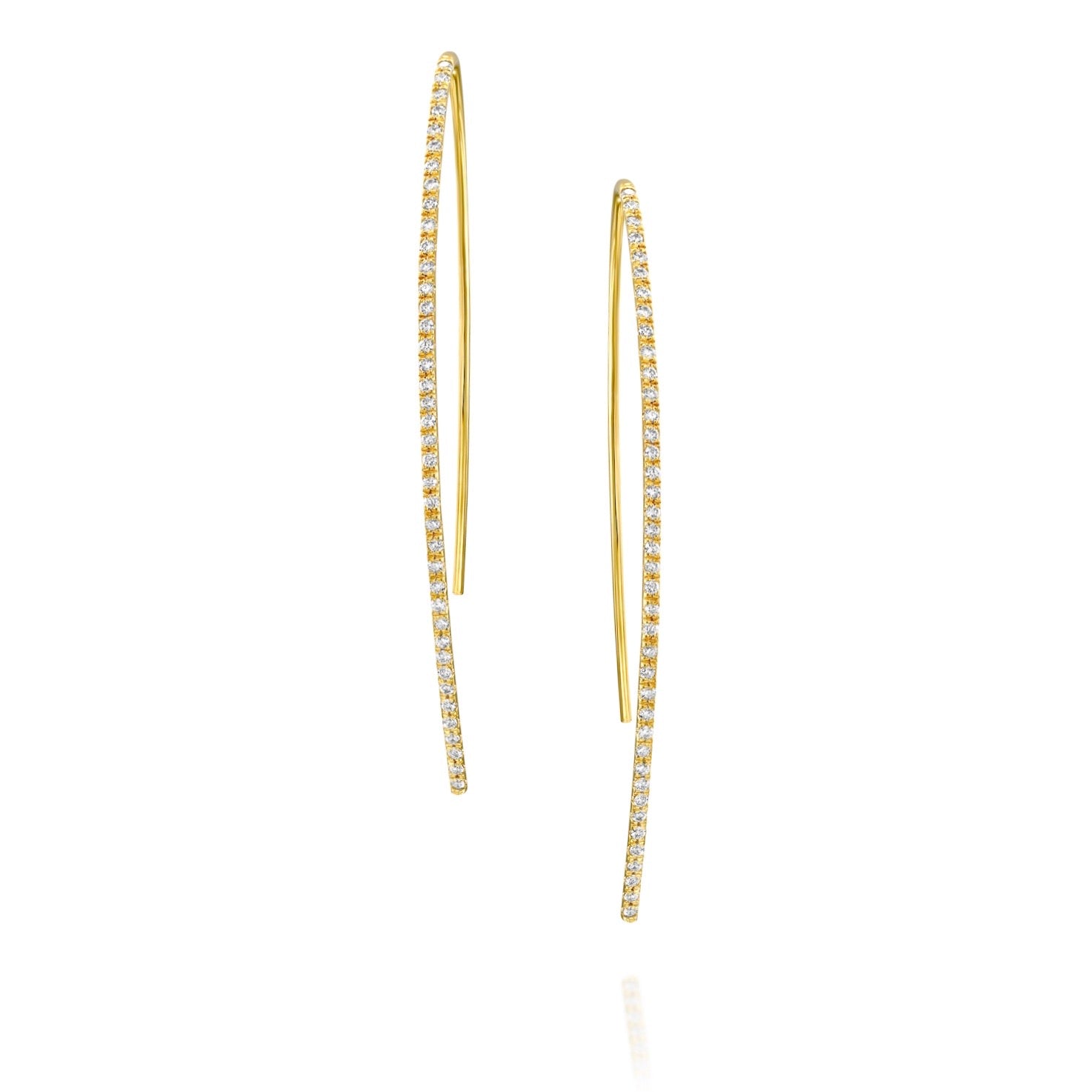 14k Marika Desert Gold Earrings with Diamonds - Jackson Hole Jewelry Company