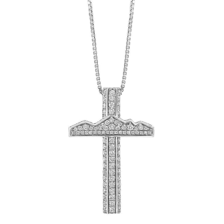 14K Yellow Gold Extra Large Diamond Cross Necklace – Maurice's Jewelers