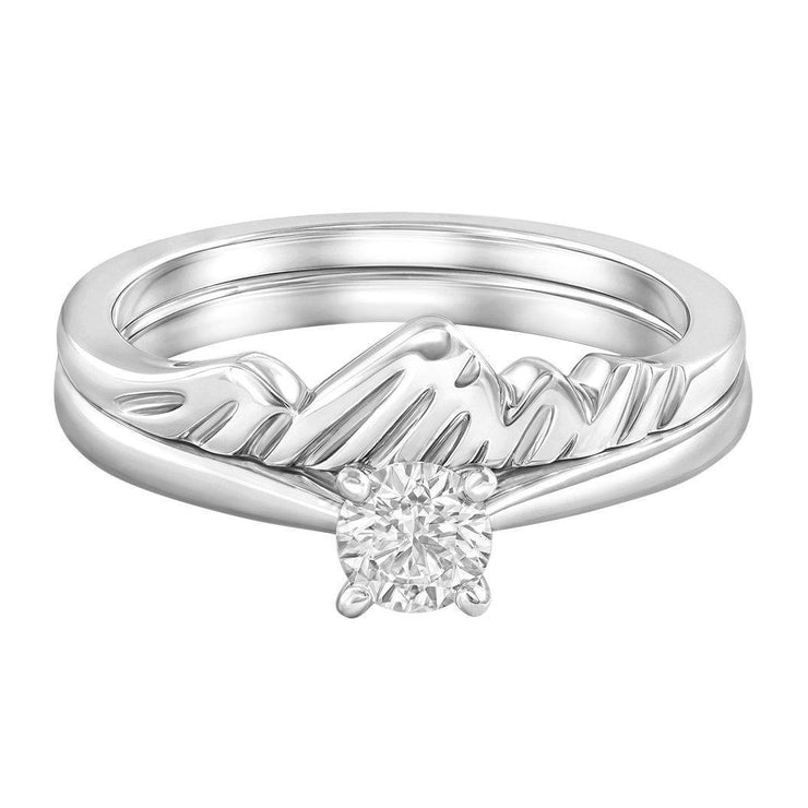 Le PeTeton Round Engagement Ring Solitaire Ring Set - Jackson Hole Jewelry Company