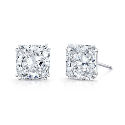 Rahaminov Cushion Cut Diamond Studs - Jackson Hole Jewelry Company